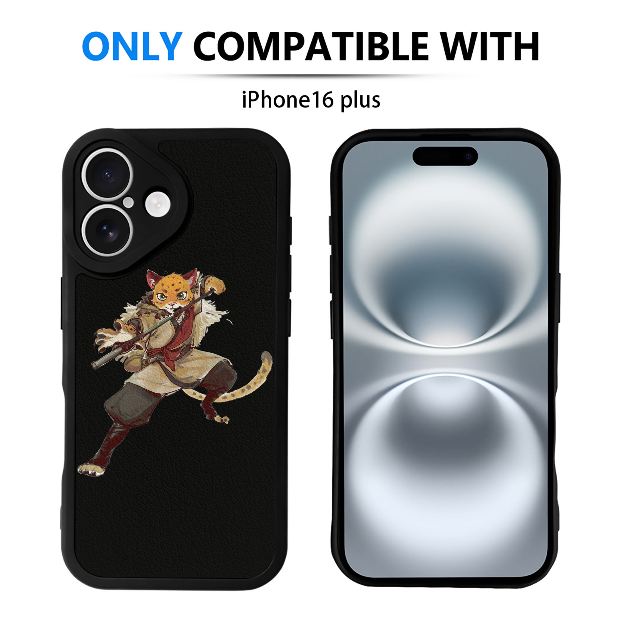 （画像用） Ne Zha 2 ナタ 魔童の大暴れ 【iPhone 16シリーズ対応】シリコンスマホケース（レザー調） 材質：シリコン